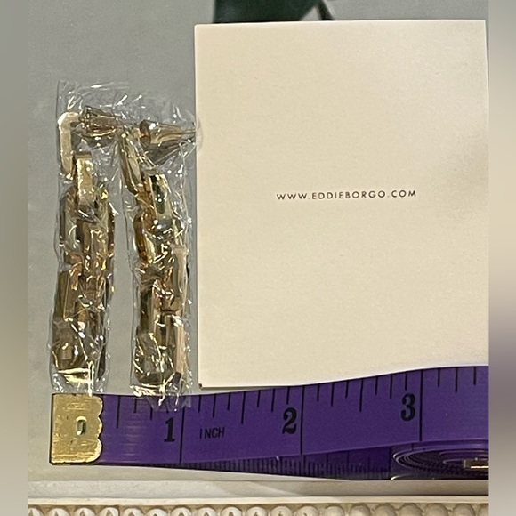 Chain Link Statement Earrings - Eddie Borgo - Picture 6 of 11